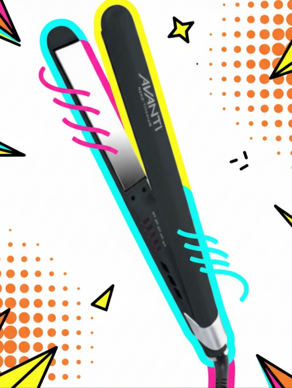 ⚡️ Avanti Ultra 1” Titanium Flat Iron Professional Hair Styling Tool EUC💖
